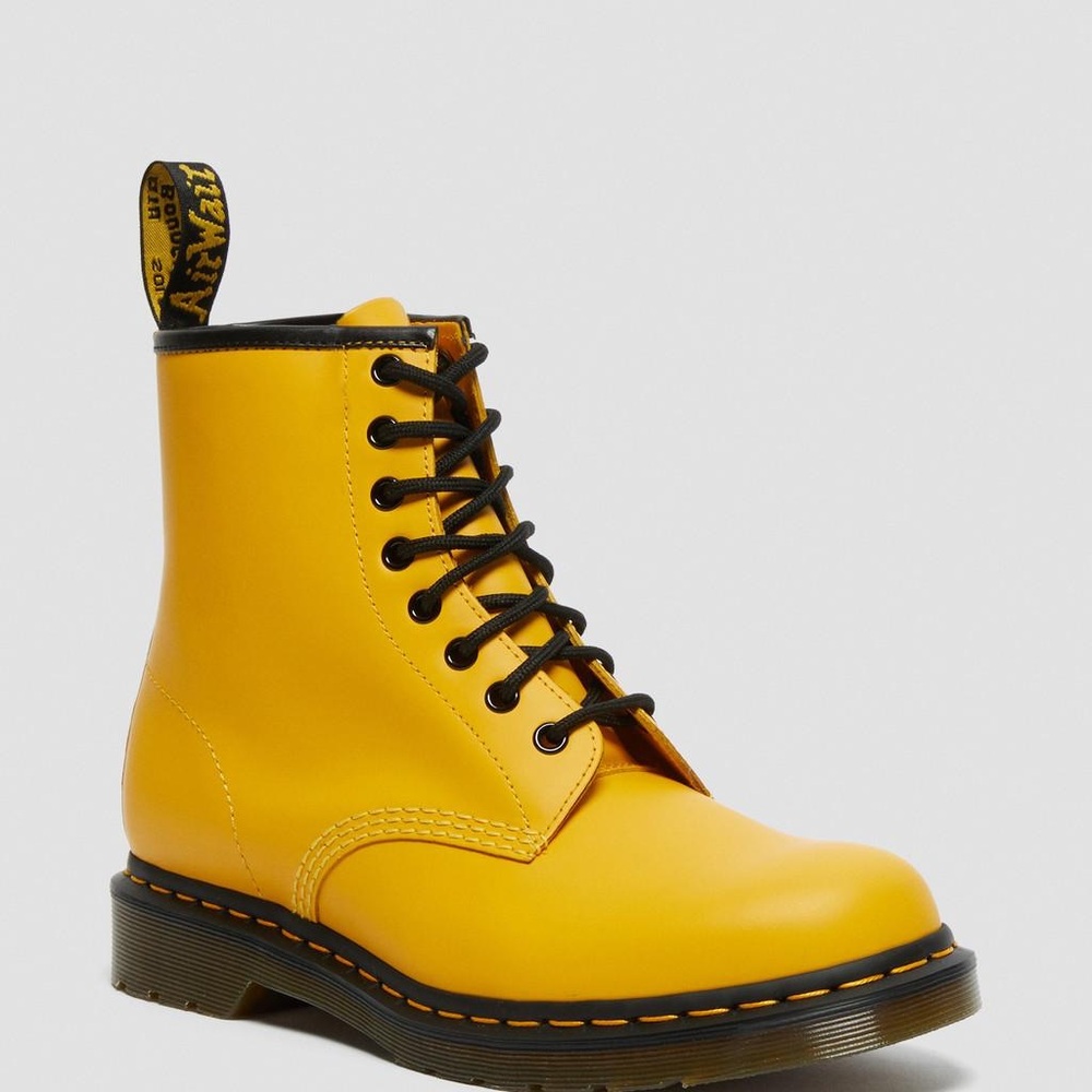 Dr. Martens 1460 Mustard Yellow Boots - Picture 14 of 16